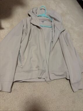Old Navy Women's Beige Hooded Zip Jacket 2X New without Tags